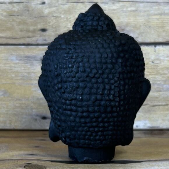 Buddha decorative head sculpture  Skze 6” X 4” Approx Plaster or similar - Picture 7 of 9